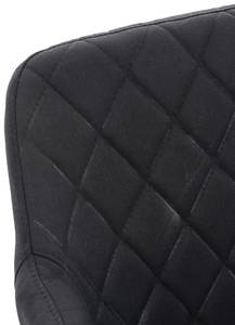 Esszimmerstühle Shila 4er Set Schwarz - Textil
