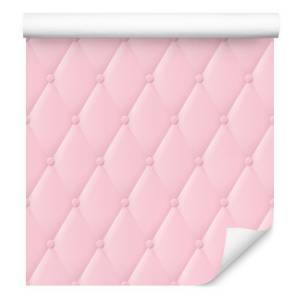 Papier Peint géométrie matelassée motif Rose foncé - Papier - 53 x 1000 x 1000 cm