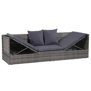 Gartenbett 3006097 Grau - Kunststoff - Polyrattan - 60 x 58 x 200 cm