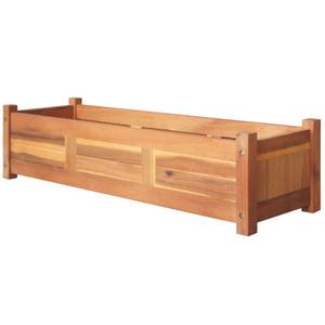 Garten-Hochbeet Set (2-teilig) (2er Set) Braun - Holzwerkstoff - 100 x 25 x 30 cm