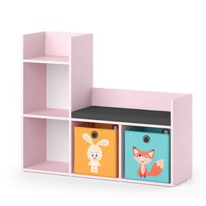 Sitzbankset Luigi Hase/Nilpferd Pink - Holzwerkstoff - 107 x 89 x 31 cm