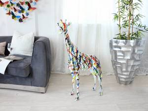 Große Harzskulptur Giraffe Kunststoff - 63 x 100 x 31 cm