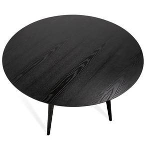 Table À Diner SWEDY Imitation frêne noir - Noir - Noir