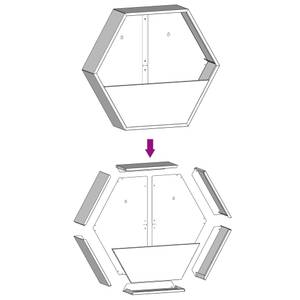 Wand-Pflanzkübel 3028122 (2er Set) 46 x 40 cm