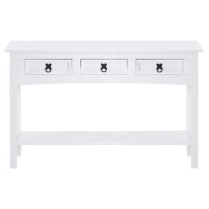 Table console RURAL Blanc - Bois massif - 126 x 73 x 35 cm