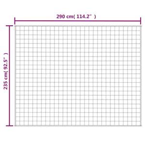 Gewichtsdecke 3017523-6 Blau - 235 x 290 cm