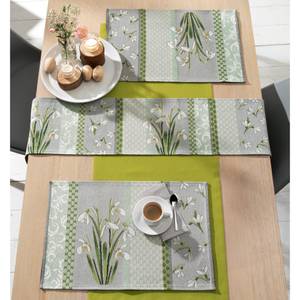 Tischset 2er-Pack 137843 Grau - Grün - Textil - 32 x 1 x 48 cm