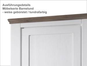 Lowboard Barnelund 1 Weiß - Holz teilmassiv - 140 x 55 x 45 cm