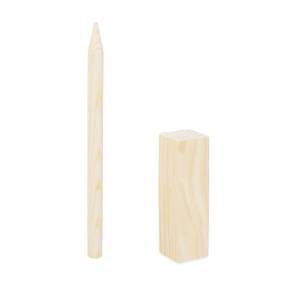 Kubb Wikingerspiel Braun - Rot - Holzwerkstoff - 5 x 5 x 30 cm