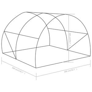 Gewächshaus 3002085 300 x 200 cm