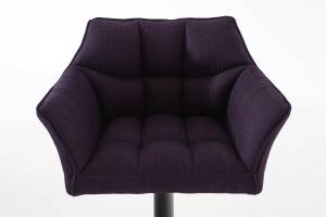 Tabouret de bar Damaso Mauve - Noir