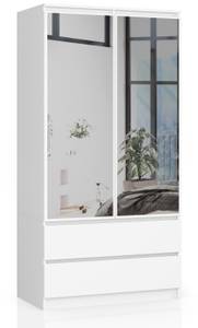 Kleiderschrank S90 2T 2S CLP Weiß