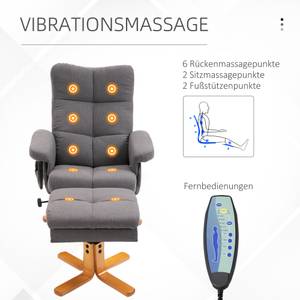 Massagestuhl 700-111V03CG Glas Grau