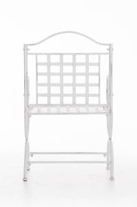 Chaises de jardin Lotta Blanc - Métal - 56 x 92 x 53 cm