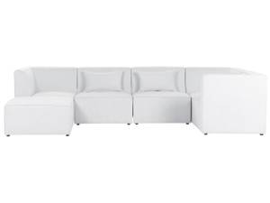 Modulsofa LEMVIG 6-tlg Cremeweiß - Weiß - 332 x 166 cm