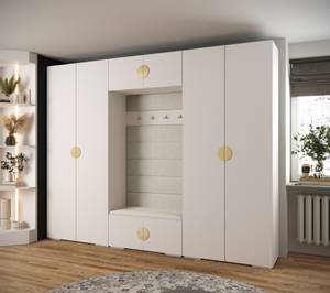 Garderobe Inova 4 Z9 Gold - Weiß - Gold