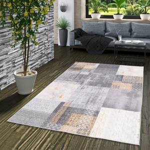 VintageTeppich Finesse Patchwork Grau - 80 x 250 cm