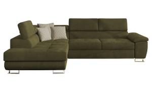 Ecksofa Cotere Khaki - Ecke davorstehend links