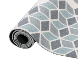 Küchenläufer Teppich Trendy Retro Blau - Textil - 45 x 1 x 145 cm