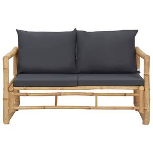 Garten-Lounge-Set Grau - Bambus - 50 x 45 x 90 cm