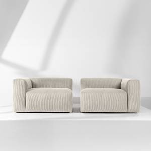 Einzelsofa BUFFO 4-Sitzer Creme - Breite: 250 cm