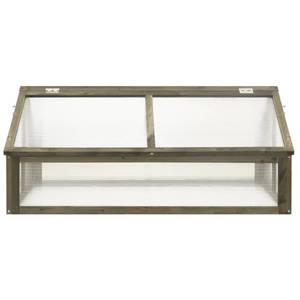 Gewächshaus 3006202 Grau - Massivholz - Holzart/Dekor - 80 x 50 x 114 cm