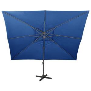 Parasol en porte-à-faux 3007472 Bleu - Textile - 300 x 274 x 400 cm