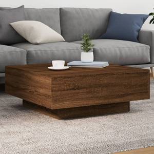 Couchtisch D167 Eiche Schwarzbraun Dekor - 80 x 80 cm