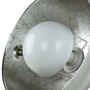 Lampe de chevet BARAN Gris métallisé - Argenté - Argenté / Gris - Gris argenté - Blanc