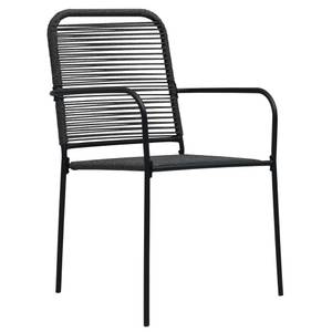Chaise d'extérieur Noir - Métal - 54 x 86 x 56 cm