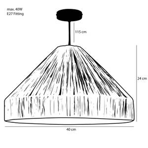 Lampe suspendue Elisa 40 x 24 x 40 cm