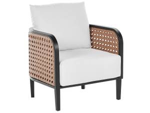 Fauteuil MONTEFALCO Noir - Blanc - Métal - 71 x 87 x 74 cm