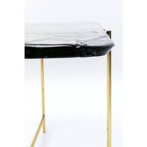 Couchtisch Ice Gold - Glas - 63 x 46 x 46 cm