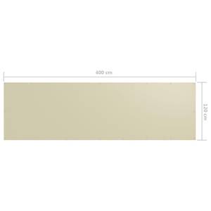 Écran de balcon 3016497-1 Blanc crème - 120 x 400 cm