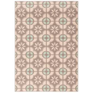 Teppich Samba Modern Fliesenoptik Beige - 160 x 230 cm