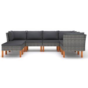 Garten-Sofa-Set (8-teilig) 3009634-15 Grau