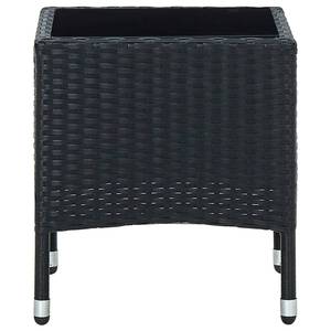 Gartentisch 3005530 Schwarz - Kunststoff - Polyrattan - 40 x 45 x 45 cm