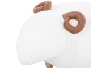 Pouf animal LAMB Chêne clair - Blanc