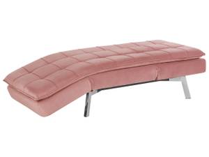 Chaiselongue LOIRET Pink - Silber