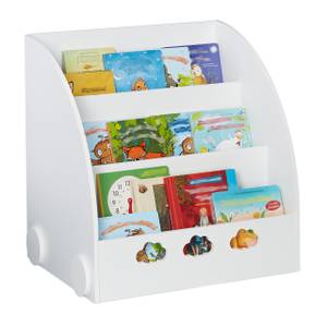 Bibliothèque pour enfant en blanc Blanc - Bois manufacturé - 58 x 60 x 45 cm