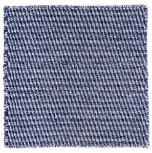 Kelim Modern - 63x62cm Blau - Naturfaser - 62 x 1 x 63 cm