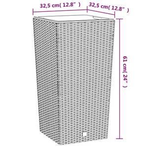 Pflanzgefäß 3029971 Weiß - Kunststoff - 32 x 61 x 32 cm