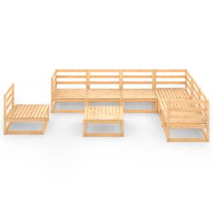 Garten-Lounge-Set (8-teilig) 3009826-1 Braun - Massivholz - Holzart/Dekor - 70 x 30 x 70 cm