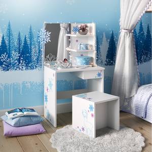 Coiffeuse pour enfants Schneeflocke Blanc - Bois manufacturé - 54 x 103 x 40 cm