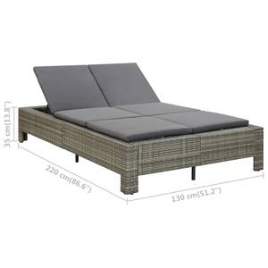 Chaise longue Gris