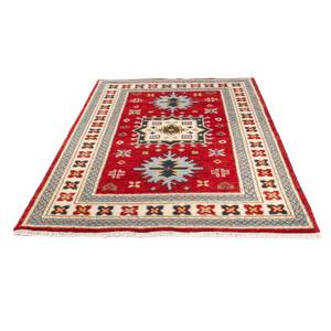 Kazak - 198x144cm Rot - Naturfaser - 144 x 1 x 198 cm