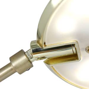 Lampadaire Zenith LED Acier - 2 ampoules - Laiton