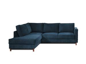 Canapé d'Angle Convertible - JAKE Bleu indigo