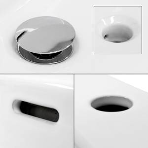 Waschbecken Eckigform 515x360x130mm Weiß Keramik
