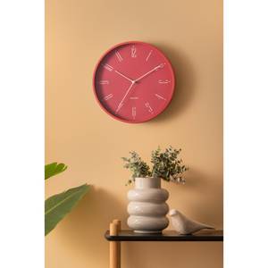 Horloge murale Regal Numbers Rouge